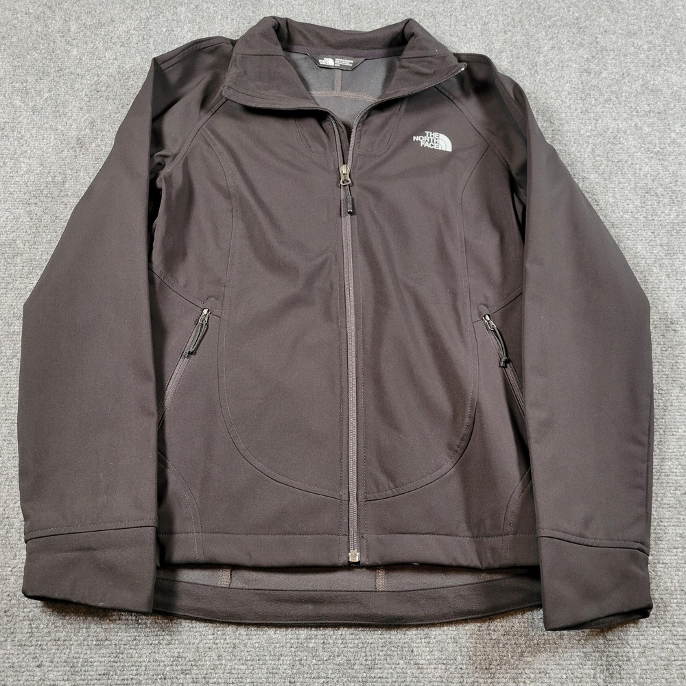 North Face Jacket Womens M Black Apex Bionic 2 Windwall‎ Softshell Zip NF0A2VCJ